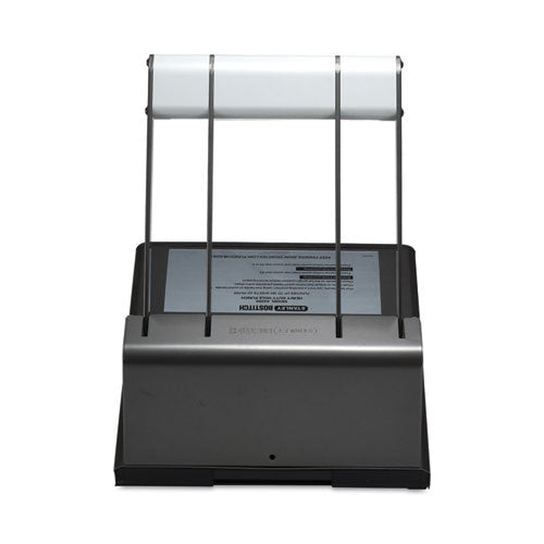 130-sheet Xtreme Duty Adjustable Two- To Three-hole Punch, 9/32" Holes, Black/silver