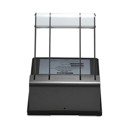 130-sheet Xtreme Duty Adjustable Two- To Three-hole Punch, 9/32" Holes, Black/silver