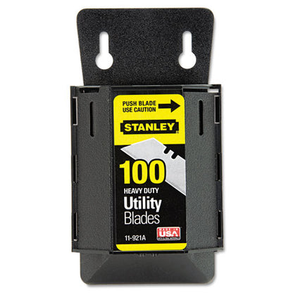 Wall Mount Utility Knife Blade Dispenser With Blades, 100/pack