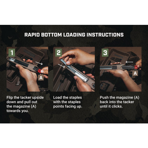Hi-start Hand Tacker, T50 Style Staples (0.25" To 0.56") And 18-gauge Brads (0.5" To 0.63")