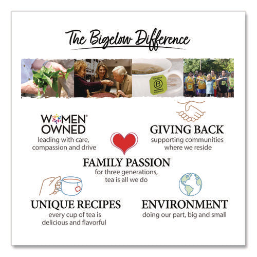 Benefits Wellness Tea Bags, Assorted Flavors, 64/box