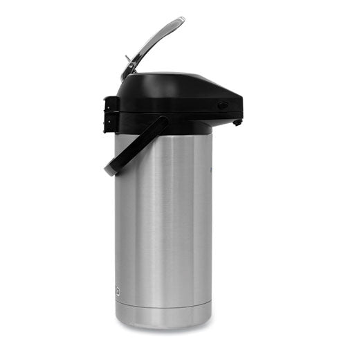 Lever Action Airpot, 128 Oz, Silver/black