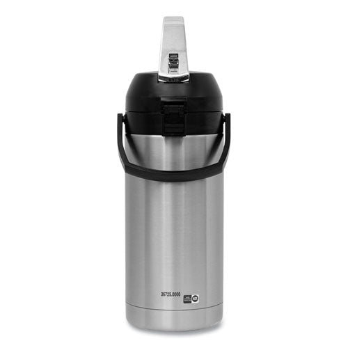 Lever Action Airpot, 128 Oz, Silver/black