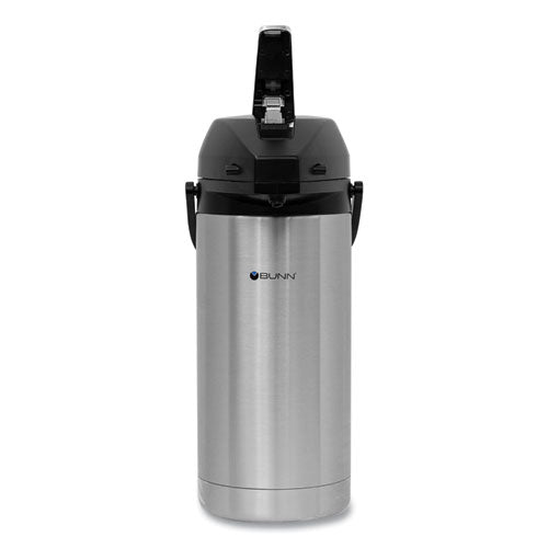 Lever Action Airpot, 128 Oz, Silver/black