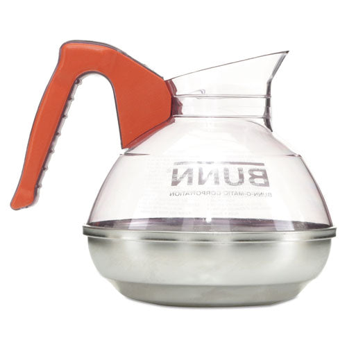 Easy Pour Decanter, 64 Oz, Orange Handle