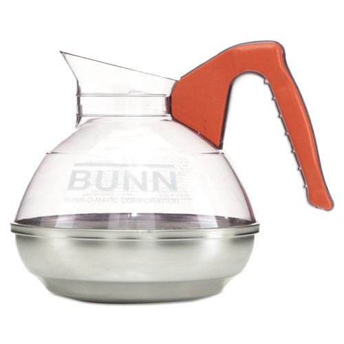 Easy Pour Decanter, 64 Oz, Orange Handle