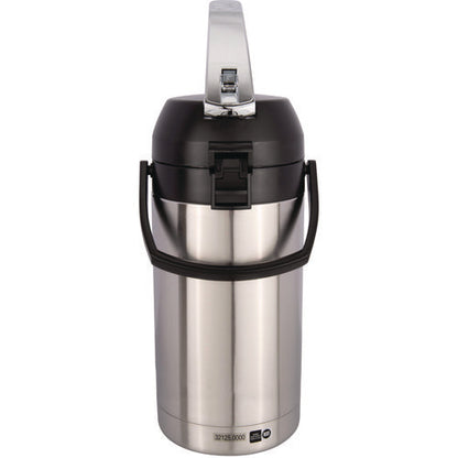 Lever Action Airpot, 101 Oz, Stainless Steel/black