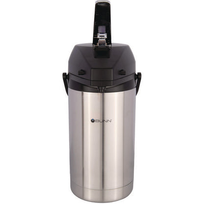 Lever Action Airpot, 101 Oz, Stainless Steel/black