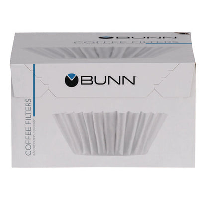 Coffee Filters, 8 To 12 Cup Size, Flat Bottom, 100/pack, 12 Packs/carton