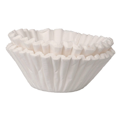 Coffee Filters, 8 To 12 Cup Size, Flat Bottom, 100/pack