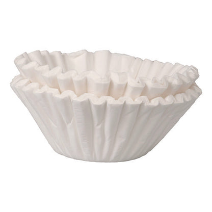 Coffee Filters, 8 To 12 Cup Size, Flat Bottom, 100/pack