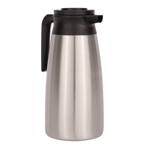 Thermal Vacuum Pitcher, 64 Oz, Stainless Steel/black