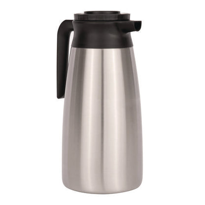 Thermal Vacuum Pitcher, 64 Oz, Stainless Steel/black