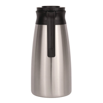 Thermal Vacuum Pitcher, 64 Oz, Stainless Steel/black