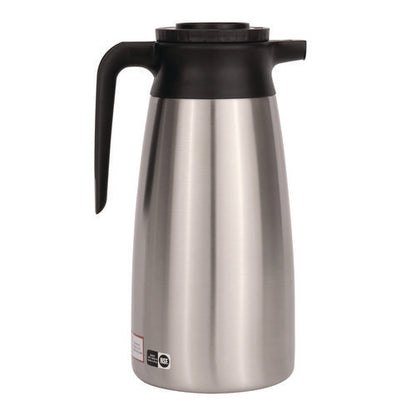 Thermal Vacuum Pitcher, 64 Oz, Stainless Steel/black