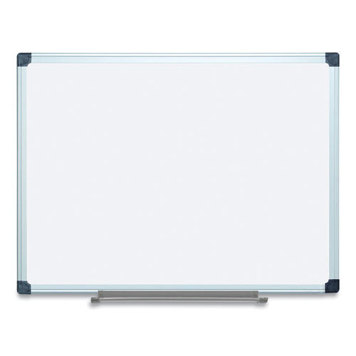 Porcelain Value Dry Erase Board, 36" X 48", White Surface, Satin Aluminum Frame