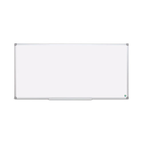 Earth Silver Easy Clean Magnetic Dry Erase Boards, 96" X 48", White Surface, Satin Aluminum Frame