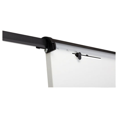 360 Multi-use Mobile Magnetic Dry Erase Easel, 27" X 41", White Surface, Black Steel Frame