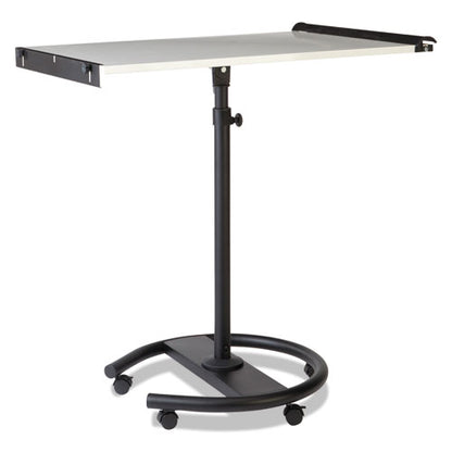 360 Multi-use Mobile Magnetic Dry Erase Easel, 27" X 41", White Surface, Black Steel Frame