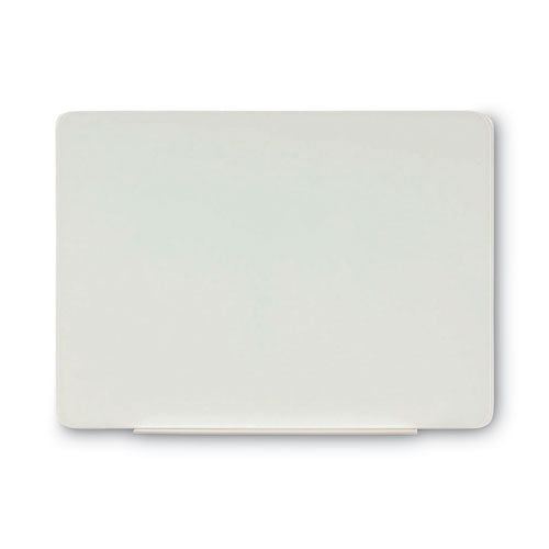 Magnetic Glass Dry Erase Board, 48" X 36", Opaque White Surface