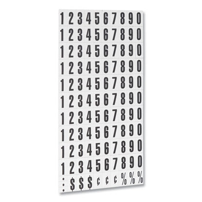 Heavy-duty Board Magnets, Numbers, 0.75" Tall, Black Characters, 109 Pieces
