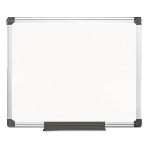 Value Melamine Dry Erase Board, 24" X 36", White Surface, Satin Aluminum Frame