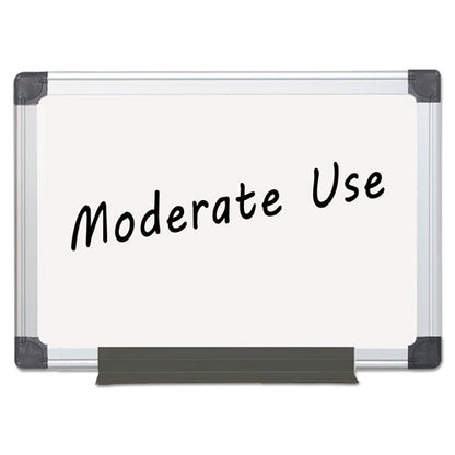 Value Melamine Dry Erase Board, 24" X 36", White Surface, Satin Aluminum Frame