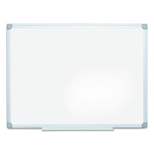 Earth Silver Easy Clean Dry Erase Boards, 48" X 36", White Surface, Satin Aluminum Frame