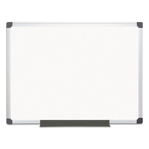 Value Melamine Dry Erase Board, 36" X 48", White Surface, Satin Aluminum Frame