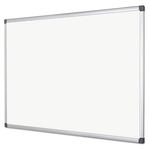 Value Lacquered Steel Magnetic Dry Erase Board, 72" X 48", White Surface, Satin Aluminum Frame