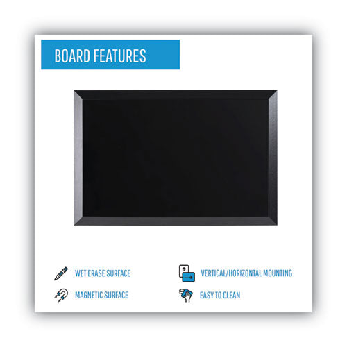Kamashi Wet-erase Board, Black 34" X 22" Surface, Black 36" X 24" Frame
