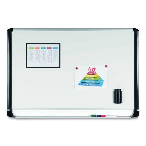 Pure Platinum Dry Erase Board, 96" X 48", White Surface, Silver/black Aluminum Frame