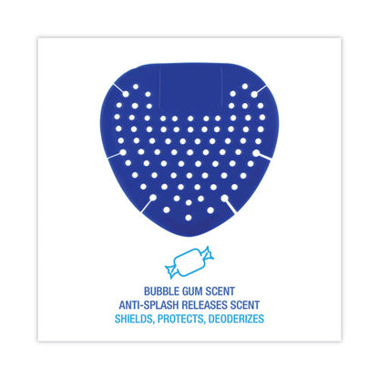 Deodorizing Urinal Screen, Bubblegum Scent, Blue, 3.5 Oz, Dozen