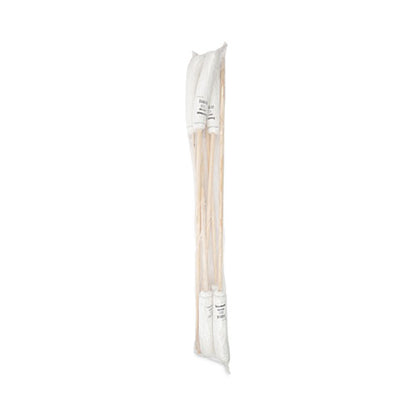 Handle/deck Mops, #16 White Rayon Head, 48" Natural Wood Handle