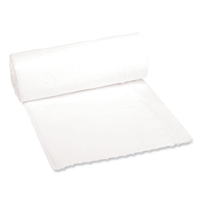 Low-density Waste Can Liners, 16 Gal, 0.4 Mil, 24" X 32", White, Perforated Roll, 25 Bags/roll, 20 Rolls/carton