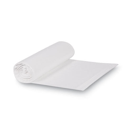 High-density Can Liners, 33 Gal, 13 Mic, 33" X 39", Natural, Perforated Roll, 25 Bags/roll, 10 Rolls/carton