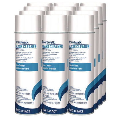 Heavy-duty Glass Cleaner, Sweet Scent, 19 Oz Aerosol Spray, 12/carton