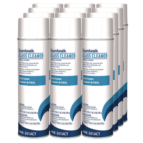 Heavy-duty Glass Cleaner, Sweet Scent, 19 Oz Aerosol Spray, 12/carton