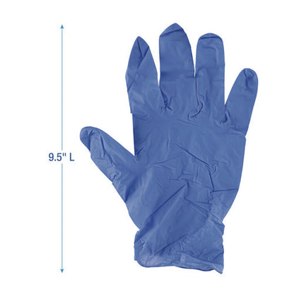 380 Series Disposable General-purpose Nitrile Gloves, Powder-free, Small, 4 Mil Thick, 9.5" Long, Blue, 100/box