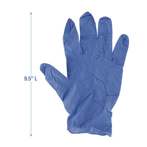 380 Series Disposable General-purpose Nitrile Gloves, Powder-free, X-large, 4 Mil Thick, 9.5" Long, Blue, 100/box