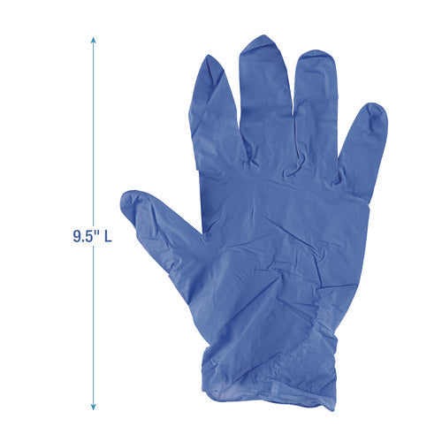 380 Series Disposable General-purpose Nitrile Gloves, Powder-free, X-large, 4 Mil Thick, 9.5" Long, Blue,100/box, 10 Boxes/ct