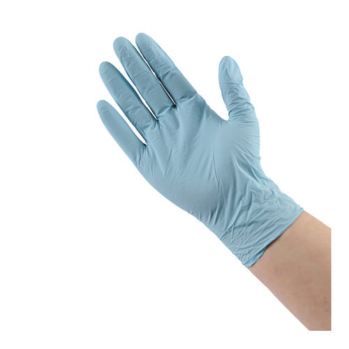 Disposable Examination Nitrile Gloves, Powder-free, Small, 5 Mil Thick, 9.5" Long, Blue, 100/box, 10 Boxes/carton