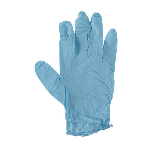 Disposable Examination Nitrile Gloves, Powder-free, X-large, 5 Mil Thick, 9.5" Long, Blue, 100/box