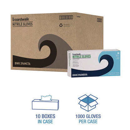 396 Series Disposable General-purpose Nitrile Gloves, Powder-free, Medium, 4.4 Mil Thick, 9.5" Long, Black, 100/bx, 10 Bx/ct