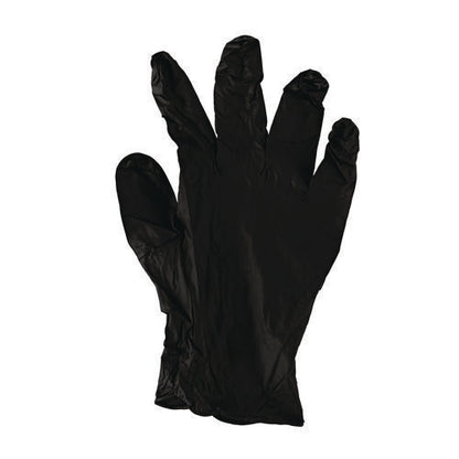 396 Series Disposable General-purpose Nitrile Gloves, Powder-free, Small, 4.4 Mil Thick, 9.5" Long, Black, 100/box