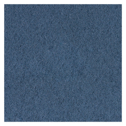 Scrubbing Floor Pads, 16" Diameter, Blue, 5/carton