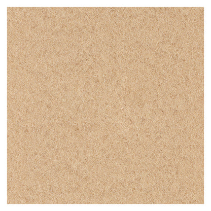 Burnishing Floor Pads, 19" Diameter, Tan, 5/carton