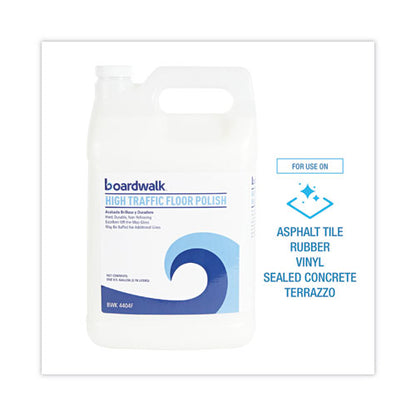High Traffic Floor Polish, Apply 3 To 5 Coats Per Application, Unscented, 1 Gal Bottle, 4/carton