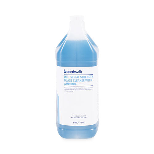 Industrial Strength Glass Cleaner With Ammonia, 1 Gal Bottle