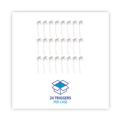Non-leaking Trigger Sprayer 300es, 9.5" Tube, Fits 32 Oz Bottles, White, 24/carton